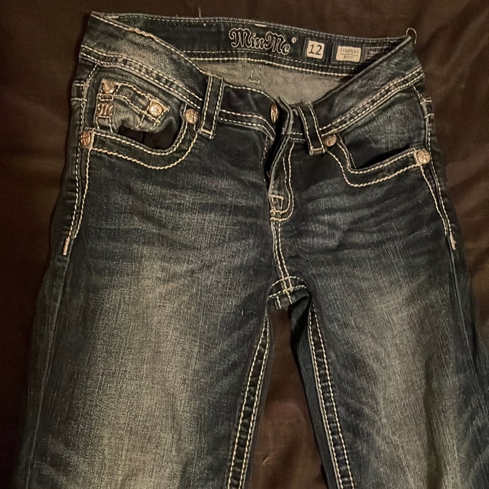 I’m selling these MissMe jeans that are size 12 in kids